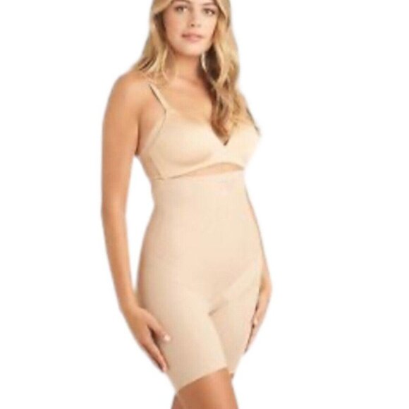 Miracle-Suit Shape Wear Bottoms Size 2X Women Beige Silicon Bands Reduce Rolling - Picture 5 of 15